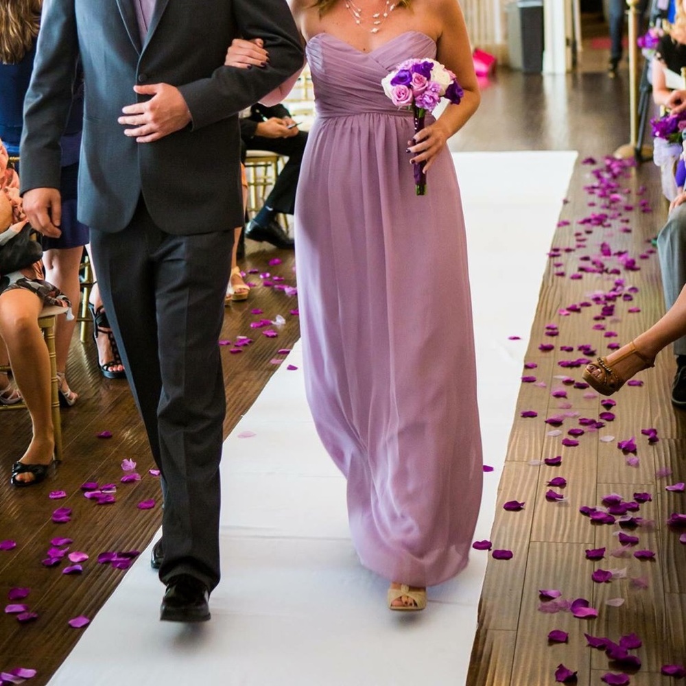 SIZE 10 ALFRED ANGELO 7289L BRIDESMAID DRESS LILAC